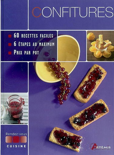 Confitures : 60 recettes faciles, 6 étapes au maximum, prix par pot