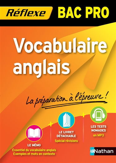 Vocabulaire d'anglais : bac pro