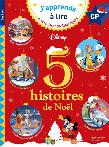 Couverture de 5 histoires de Noël : CP