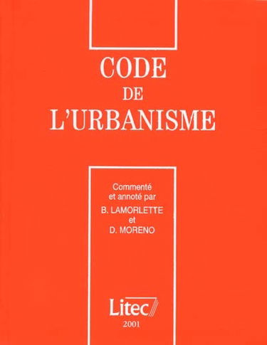 Code de l'urbanisme 2001