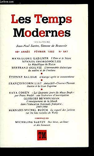Les temps modernes 547 (fevrier 1992)