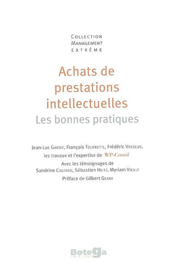Achats de prestations intellectuelles : les bonnes pratiques
