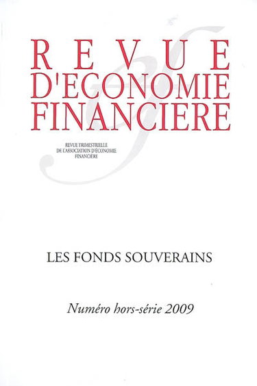 Couverture de Revue d'économie financière, hors-série. Les fonds souverains par Collectif