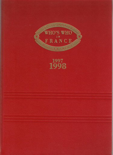 Who's who in France : 1997-1998