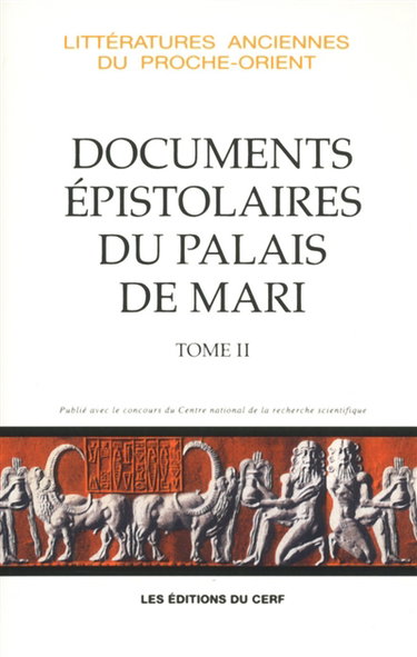 Couverture de Les documents épistolaires du palais de Mari. Vol. 2