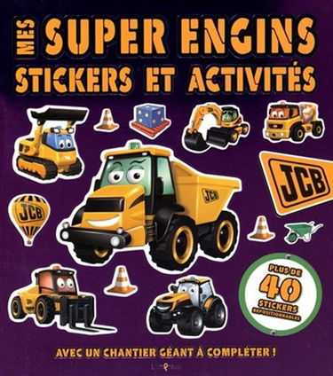 Mes super engins : stickers et activités : violet