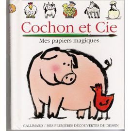 Cochon et Cie : je dessine avec un pinceau et de l'eau