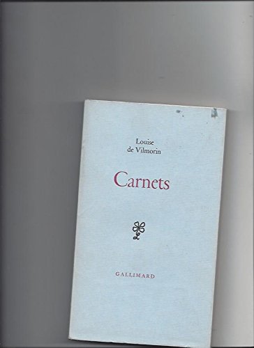 Couverture de Carnets