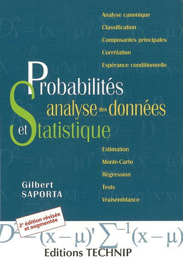 Probabilités, analyse des données et statistique