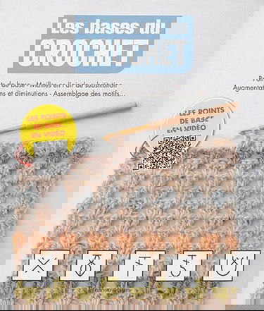 Les bases du crochet : points de base, mailles en l'air de substitution, augmentations et diminutions, assemblage des motifs...
