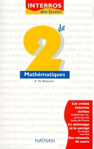 Interros des lycées - Maths 2nde