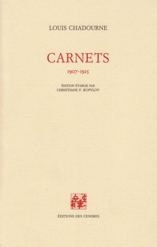 Carnets : 1907-1925