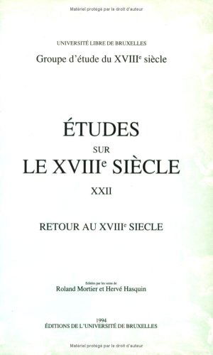 Retour au XVIIIe siècle