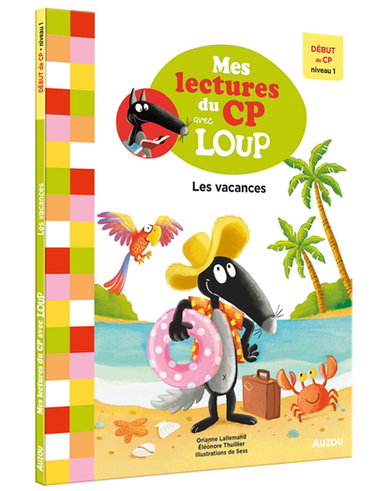 Couverture de Les vacances : début de CP, niveau 1 par Orianne Lallemand