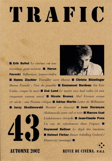Couverture de Trafic, n° 43 par Collectifs