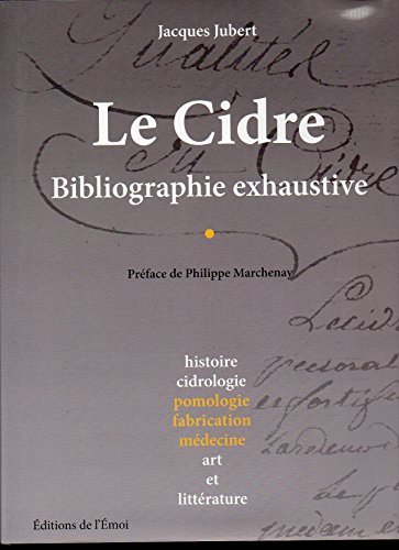 Couverture de Le Cidre Bibliographie Exhaustive