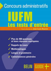 IUFM: Les tests d'entrée