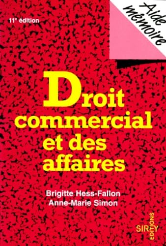 DROIT COMMERCIAL ET DES AFFAIRES