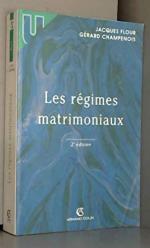 Les régimes matrimoniaux