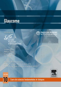 Glaucome : cours de sciences fondamentales et cliniques : section 10, 2009-2010