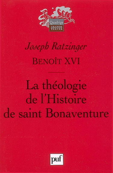 La théologie de l'histoire de saint Bonaventure