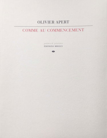 Comme au commencement