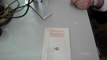 Couverture de Enonciation et référence