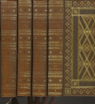 Couverture de LES ORIGINES DE LA FRANCE. TOMES I, II, III et V. (MANQUE LE TOME IV)