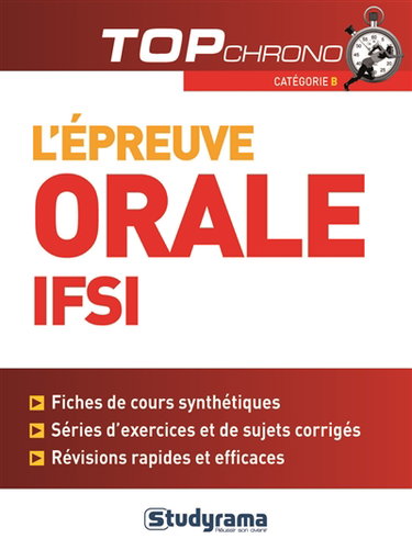 L'épreuve orale IFSI : catégorie B