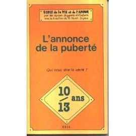 Annonce de la Puberté