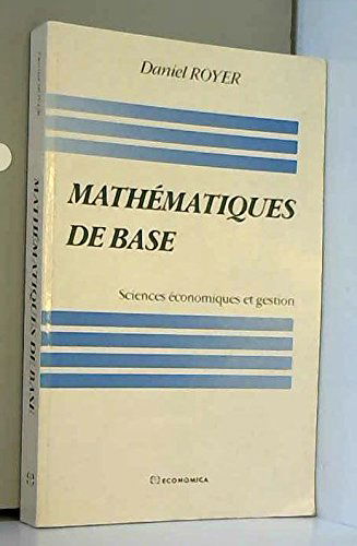 Mathématiques de base, sciences économiques de gestion