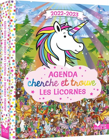 Agenda cherche et trouve les licornes : 2022-2023