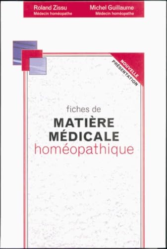 Fiches de matière médicale homéopathique