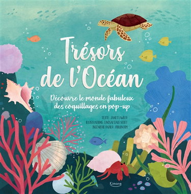 Couverture de Trésors de l'océan : découvre le monde fabuleux des coquillages en pop-up