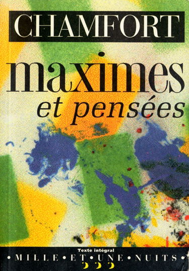 Maximes et pensées