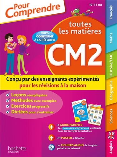 Toutes les matières CM2, 10-11 ans : nouveaux programmes