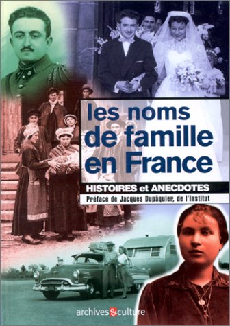 Couverture de Les Noms de famille en France par Marie-Odile Mergnac