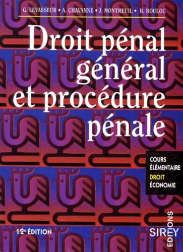 Droit pénal et procédure pénale