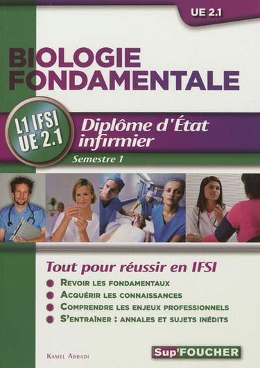 Biologie fondamentale, UE 2.1 : diplôme d'Etat infirmier, semestre 1 : L1 IFSI