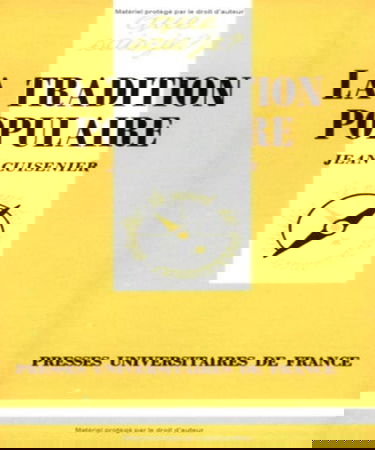 La tradition populaire