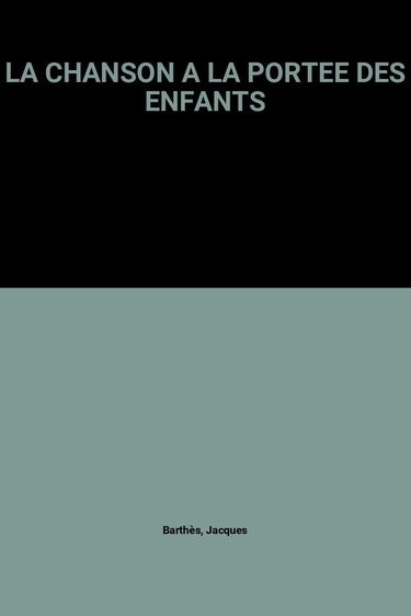 La chanson à portée des enfants