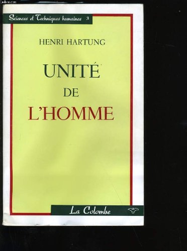 Couverture de Unite de l'homme.
