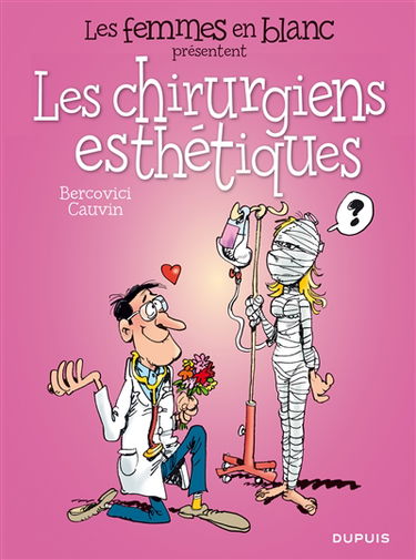 Les femmes en blanc présentent les chirurgiens esthétiques