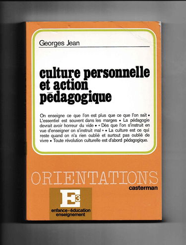 Culture personnelle et action pédagogique