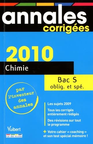 Chimie : bac série S, oblig. et spé.