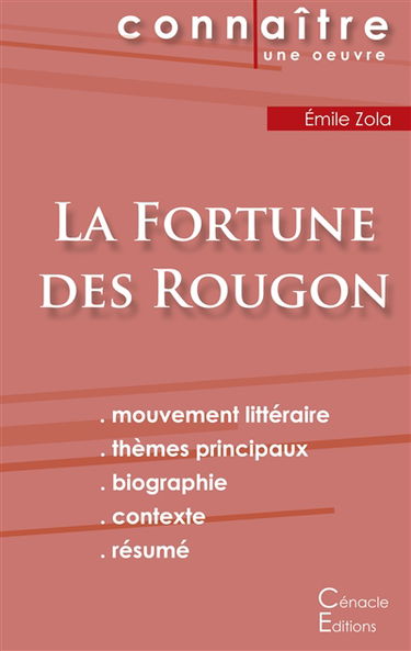Fiche de lecture La Fortune des Rougon de Emile Zola (Analyse littéraire de référence et résumé complet)