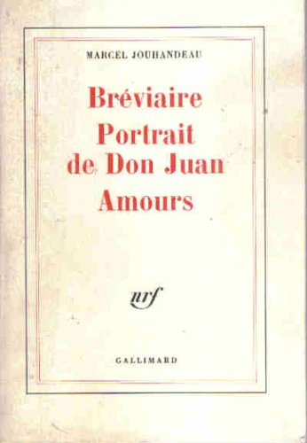 Couverture de Breviaire Portrait De Don Juan Amours