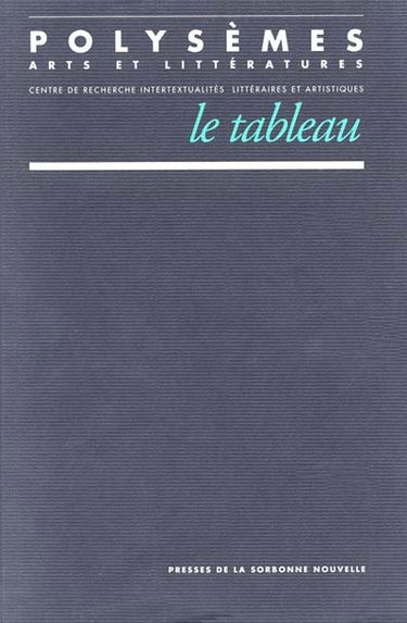 Polysèmes, n° 4. Le Tableau