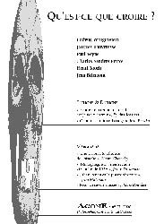Agone, n° 23. Qu'est-ce que croire ?