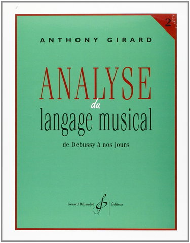 Couverture de ANALYSE DU LANGAGE MUSICAL VOLUME 2 : DE DEBUSSY A NOS JOURS